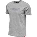 T-Shirt von Hummel, in der Farbe Grau, aus Baumwolle, andere Perspektive, Vorschaubild