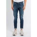 Slim Fit Jeans von Dondup, in der Farbe Blau, aus Baumwolle, andere Perspektive, Vorschaubild