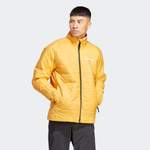 Outdoorjacke von adidas Terrex, in der Farbe Gelb, aus Polyester, andere Perspektive, Vorschaubild