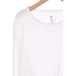 Langarm Shirt von H&M, in der Farbe Weiss, aus Baumwolle, andere Perspektive, Vorschaubild