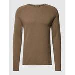 Rundhalspullover von jack & jones, in der Farbe Beige, aus Baumwolle, Vorschaubild