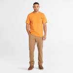 T-Shirt von Timberland, in der Farbe Orange, andere Perspektive, Vorschaubild