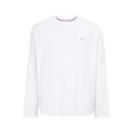 Langarm Shirt von Tommy Hilfiger Big & Tall, in der Farbe Weiss, aus Baumwolle, Vorschaubild