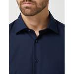 Langarm Shirt von seidensticker, in der Farbe Blau, aus Baumwolle, andere Perspektive, Vorschaubild