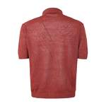 Herrenshirt von Filippo De Laurentiis, in der Farbe Rot, aus Stoff, andere Perspektive, Vorschaubild