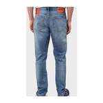 Slim Fit Jeans von HUGO, in der Farbe Blau, aus Polyester, andere Perspektive, Vorschaubild