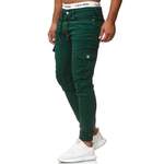 Straight Leg Jeans von OneRedox, in der Farbe Grün, andere Perspektive, Vorschaubild