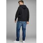 Kapuzenpullover von Jack & Jones Plussize, in der Farbe Schwarz, aus Polyester, andere Perspektive, Vorschaubild