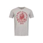 T-Shirt von Benlee Rocky Marciano, in der Farbe Grau, aus Baumwolle, andere Perspektive, Vorschaubild