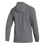 Trainingsjacke von Adidas, in der Farbe Grau, aus Recyceltes, andere Perspektive, Vorschaubild