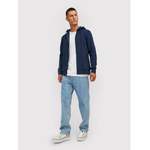 Sweatjacke von Jack&Jones, in der Farbe Blau, aus Polyester, andere Perspektive, Vorschaubild