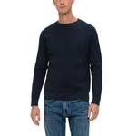 Herren-Pullover von s.Oliver, in der Farbe Blau, aus Baumwolle, andere Perspektive, Vorschaubild