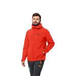 Regenjacke von Jack Wolfskin, in der Farbe Rot, andere Perspektive, Vorschaubild