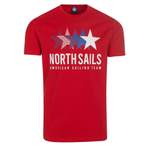 T-Shirt von North Sails, in der Farbe Rot, andere Perspektive, Vorschaubild
