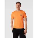 T-Shirt von Moschino Swim + Underwear, in der Farbe Orange, aus Baumwolle, andere Perspektive, Vorschaubild