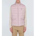 Daunenweste von Moncler, in der Farbe Rosa, andere Perspektive, Vorschaubild