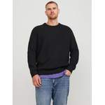 Rundhalspullover von Jack & Jones PlusSize, in der Farbe Schwarz, aus Polyester, andere Perspektive, Vorschaubild