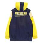 Windbreaker von Mitchell & Ness, in der Farbe Blau, andere Perspektive, Vorschaubild