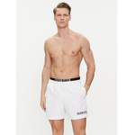 Badeshorts von Calvin Klein Swimwear, in der Farbe Weiss, aus Polyester, andere Perspektive, Vorschaubild