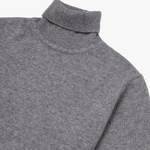 Rollkragenpullover von Brooks Brothers, in der Farbe Grau, aus Kaschmir, andere Perspektive, Vorschaubild