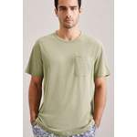 T-Shirt von seidensticker, in der Farbe Grün, aus Polyester, andere Perspektive, Vorschaubild