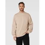 Sweatshirt von HUGO, in der Farbe Beige, aus Baumwolle, andere Perspektive, Vorschaubild