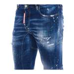 Slim Fit Jeans von Dsquared2, in der Farbe Blau, aus Baumwolle, andere Perspektive, Vorschaubild