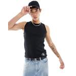 Tanktop von Calvin Klein Jeans, in der Farbe Schwarz, aus Baumwolle, Vorschaubild