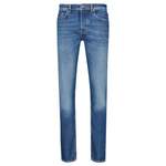 Slim Fit Jeans von BOSS, in der Farbe Blau, aus Polyester, Vorschaubild