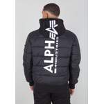 Daunenjacke von alpha industries, in der Farbe Schwarz, aus Polyamid, andere Perspektive, Vorschaubild