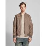 Bomberjacke von Jack & Jones, in der Farbe Beige, aus Polyester, andere Perspektive, Vorschaubild