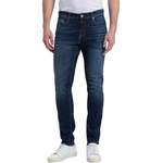Slim Fit Jeans, in der Farbe Blau, aus Baumwolle, Vorschaubild