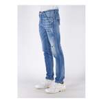 Slim Fit Jeans von Dsquared2, in der Farbe Blau, aus Baumwollstoff, andere Perspektive, Vorschaubild