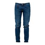 Slim Fit Jeans, in der Farbe Blau, aus Polyester, Vorschaubild