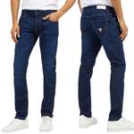 Slim Fit Jeans von Guess, in der Farbe Blau, andere Perspektive, Vorschaubild