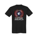 T-Shirt von Captain America, in der Farbe Schwarz, aus Baumwolle, Vorschaubild