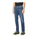 Slim Fit Jeans, in der Farbe Blau, aus Stoff, andere Perspektive, Vorschaubild