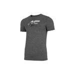 T-Shirt von 4F, in der Farbe Grau, aus Polyester, andere Perspektive, Vorschaubild