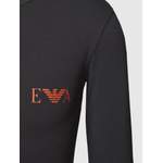 Langarm Shirt von Emporio Armani, in der Farbe Schwarz, aus Baumwolle, andere Perspektive, Vorschaubild