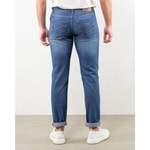 Slim Fit Jeans von BRUNELLO CUCINELLI, in der Farbe Blau, aus Baumwolle, andere Perspektive, Vorschaubild