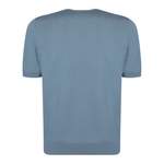T-Shirt von Tagliatore, in der Farbe Blau, aus Baumwolle, andere Perspektive, Vorschaubild