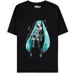 T-Shirt von Hatsune Miku, in der Farbe Schwarz, andere Perspektive, Vorschaubild