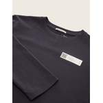 Langarm Shirt von Tom Tailor, in der Farbe Grau, aus Baumwolle, andere Perspektive, Vorschaubild