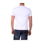 T-Shirt von Emporio Armani EA7, in der Farbe Weiss, aus Stoff, andere Perspektive, Vorschaubild