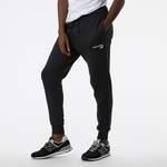 Herren-Sporthosen von New Balance, in der Farbe Schwarz, aus Polyester, andere Perspektive, Vorschaubild