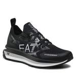 Sneakers von EA7 Emporio Armani, in der Farbe Schwarz, aus Textil, andere Perspektive, Vorschaubild