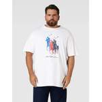 T-Shirt von Polo Ralph Lauren Big & Tall, in der Farbe Weiss, aus Baumwolle, andere Perspektive, Vorschaubild