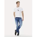 Slim Fit Jeans, in der Farbe Blau, aus Polyester, andere Perspektive, Vorschaubild