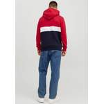 Kapuzenpullover von jack & jones, in der Farbe Rot, aus Polyester, andere Perspektive, Vorschaubild