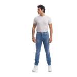 Slim Fit Jeans von Roy Roger's, in der Farbe Blau, aus Baumwolle, andere Perspektive, Vorschaubild